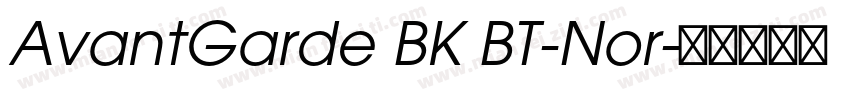AvantGarde BK BT-Nor字体转换
